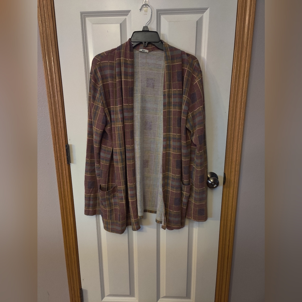 Égs Plaid Cardigan Size L